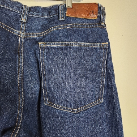 Lands End Mens Dark Wash Straight Fit 100% Cotton Jeans-Size 37x29 - Picture 5 of 10